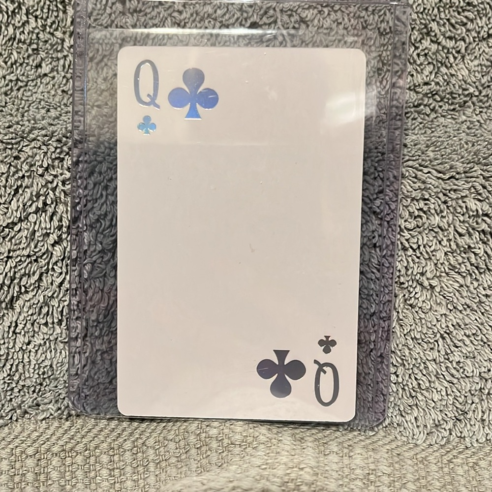 Dior Joy Queen of Clubs ♣️ FACE CARD hard case mint condition holographic